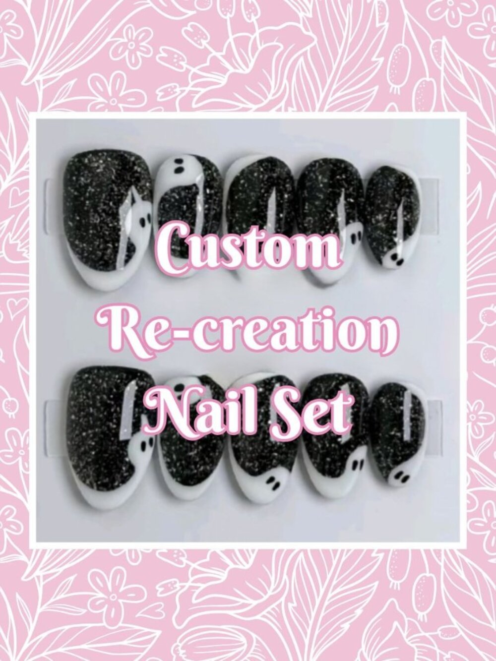 Spooky Season Custom Re-Creation Press-On Nails (Made to Order)